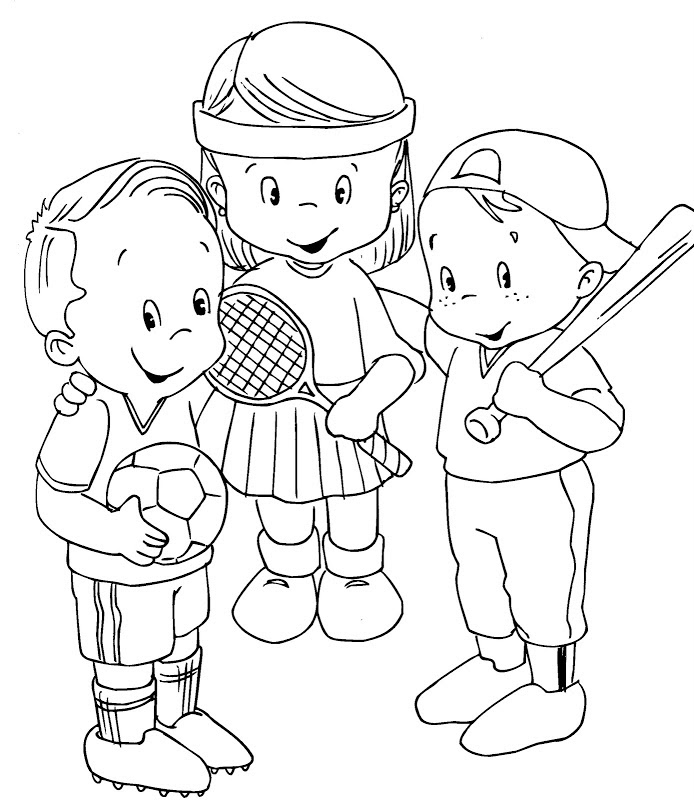 Download Sports Coloring Pages For Kids at GetColorings.com | Free printable colorings pages to print and ...