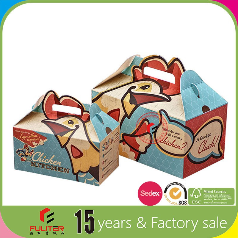 Download Wholesale Custom Printed Gable Fried Chicken Packaging ...