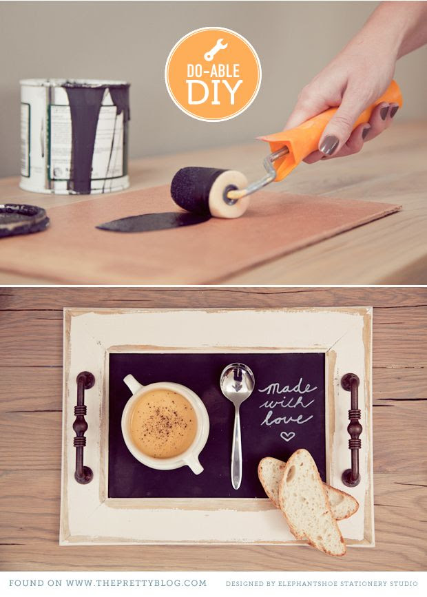 chalk board side tray