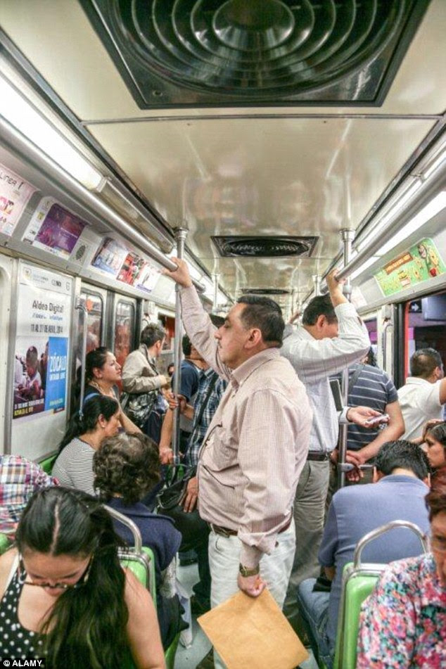 More than six out of 10 women in Mexico City, 64 percent, said they had experienced some type of physical harassment on public transport