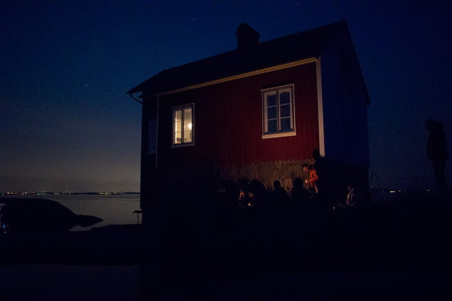 Kvällsmys vid fyrhuset