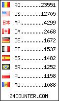 visitors by country counter