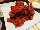 [I ate] Korean fried chicken with spicy sweet sauce