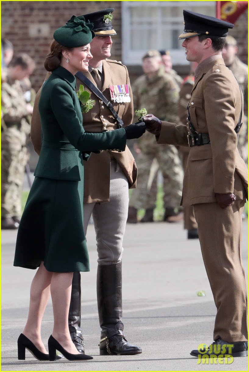 Prince William & Kate Middleton Attend Irish Guards St 