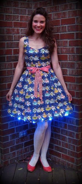 Blue Christmas Light Up dress | My Holidays | Pinterest