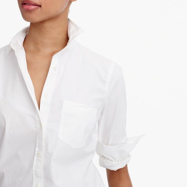 J Crew New perfect shirt in cotton poplin
