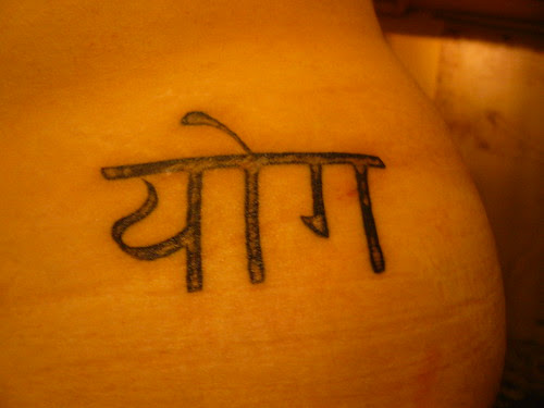 sanskrit yoga tattoo