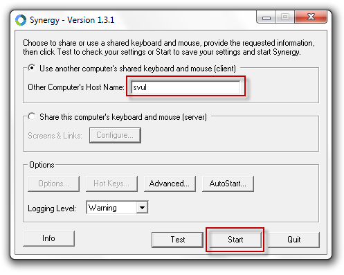 synergy03 Use Your Keyboard and Mouse on More than One Computer with Synergy