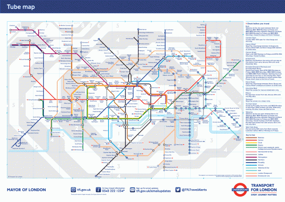 ロンドンの地下鉄路線図に隠れる可愛い動物達 Animals On The Underground