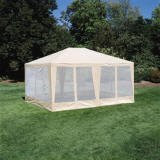 Sun-Mart Deluxe Screen House, Party Tent 15x12ft Beige