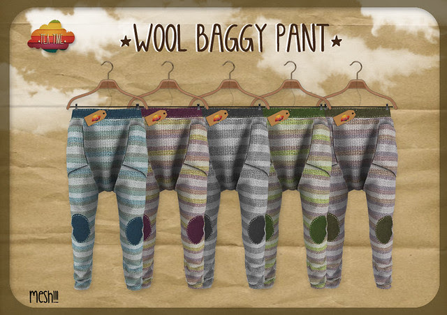 WOOL BAGGY PANT *Tea Time* NEW!!!