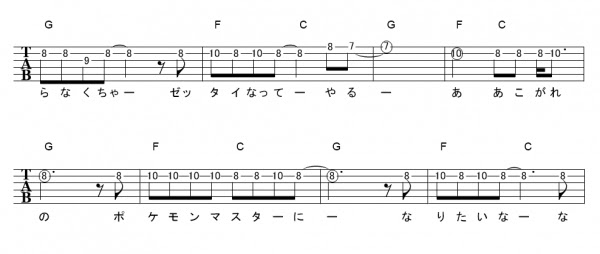 めざせポケモンマスター 楽譜
