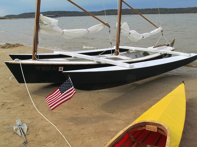 Outriggers on canoes and sailboat- Proas, Trimarans, even 