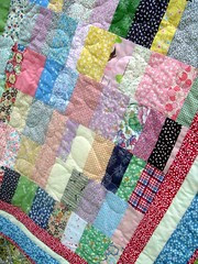 lap quilt #2 detail, stitching
