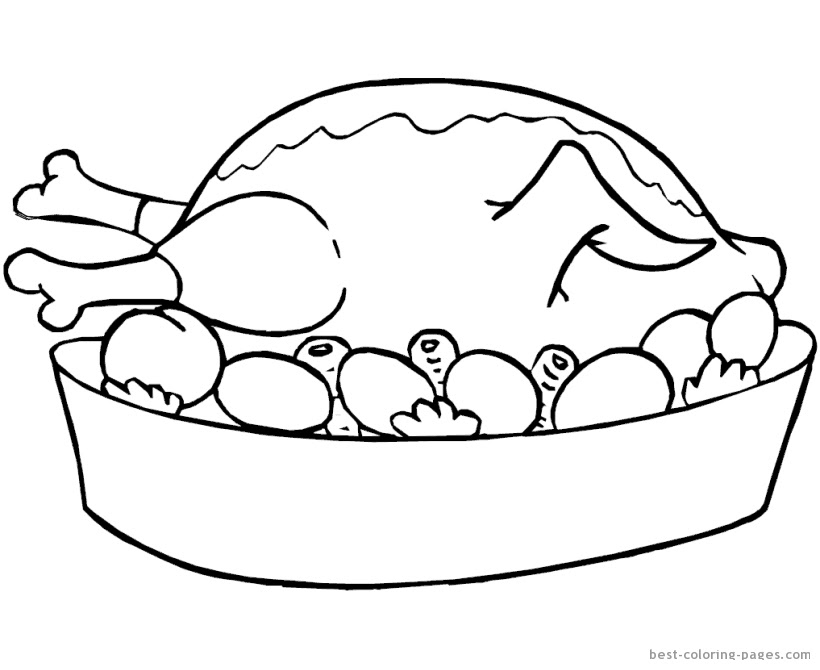 chicken meal coloring pages  clip art library