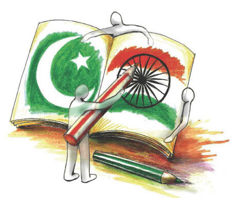 Pakistan and India illustration