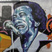 A mural in progress in the Bronx honors Cheo Feliciano.