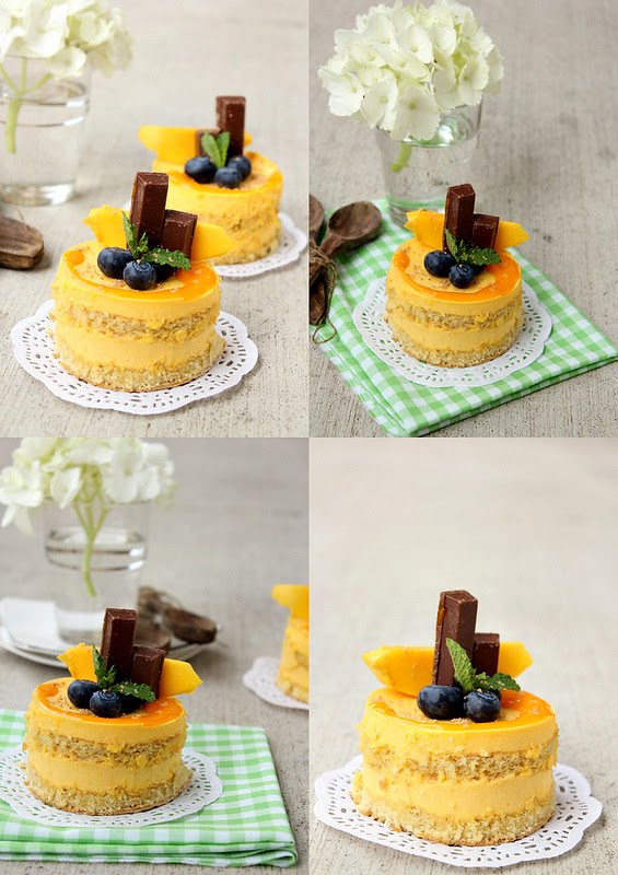 Tropical Mango Pudding Cake