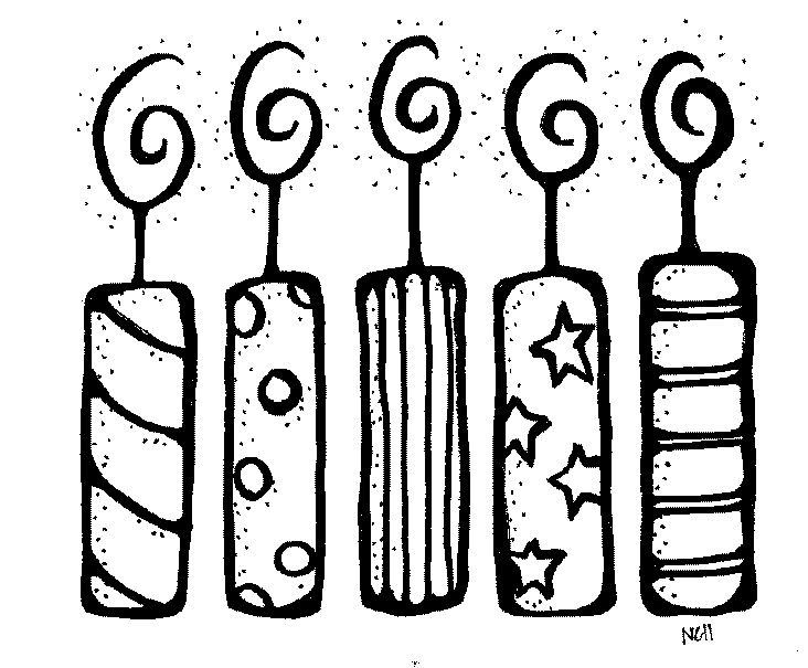 Birthday Candle Clipart Black And White  Clipart Panda  Free Clipart 