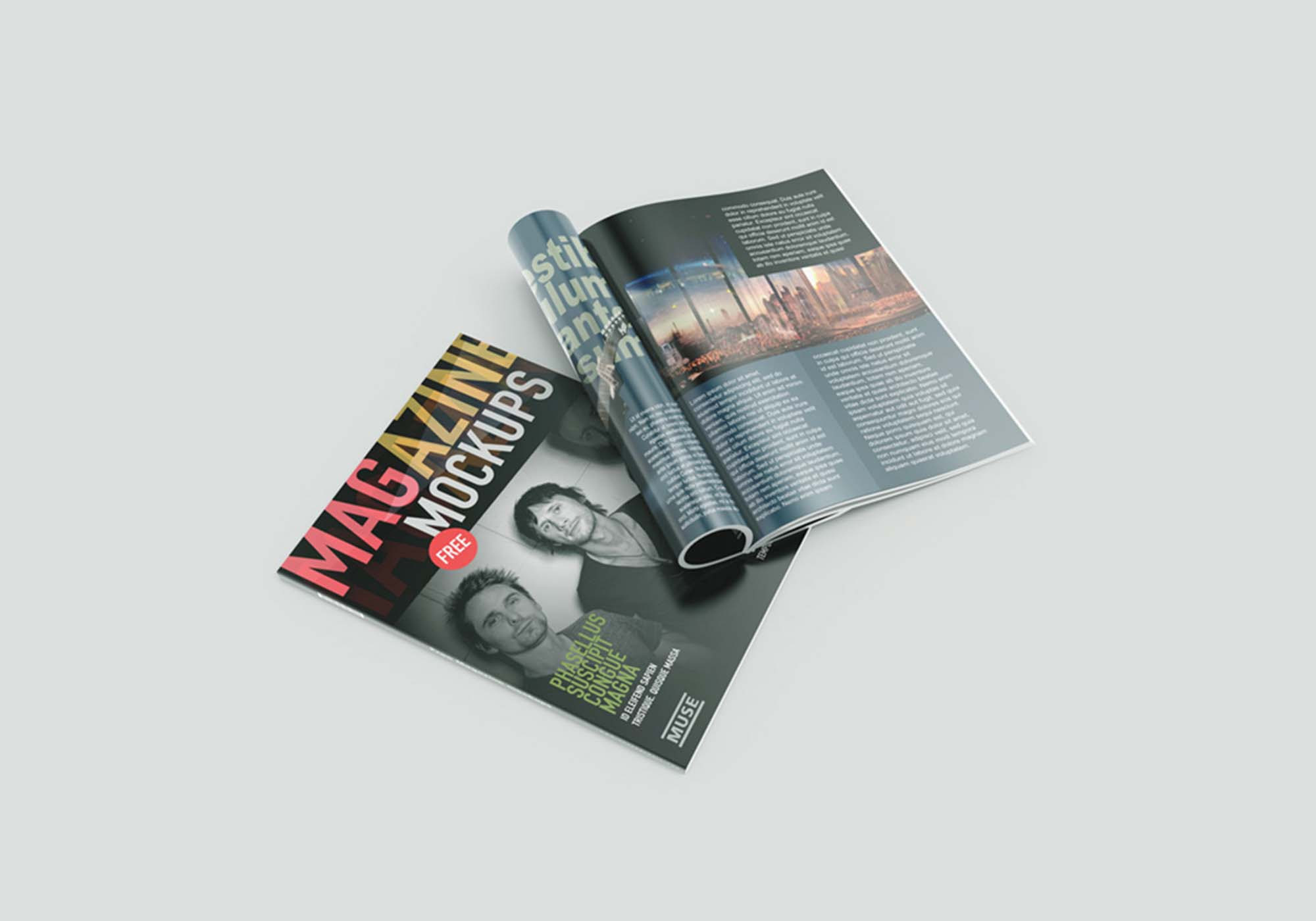Download Free Magazine Mockups Psd