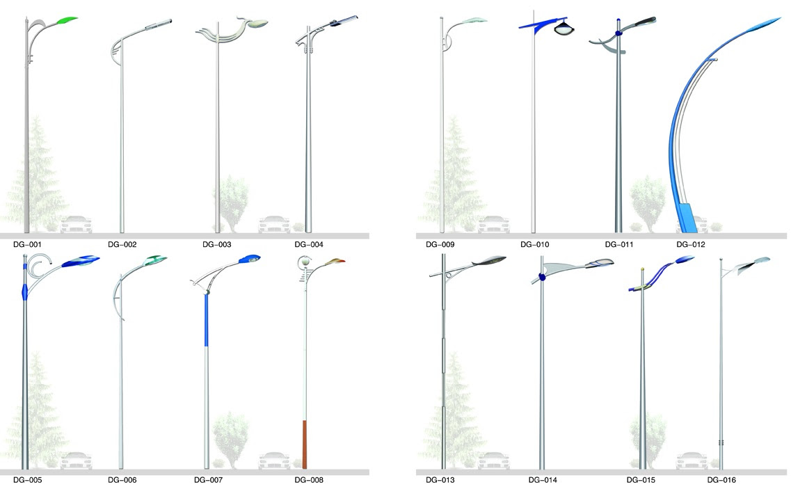 Galvanized Steel Lighting Pole Steel Street Light Poles Manufacturers And Suppliers China Wholesale Pricelist Jiansheng Lighting