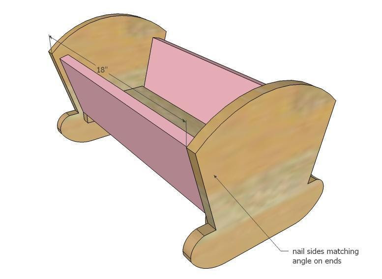 Wooden dolls cradle plans free ~ still remember