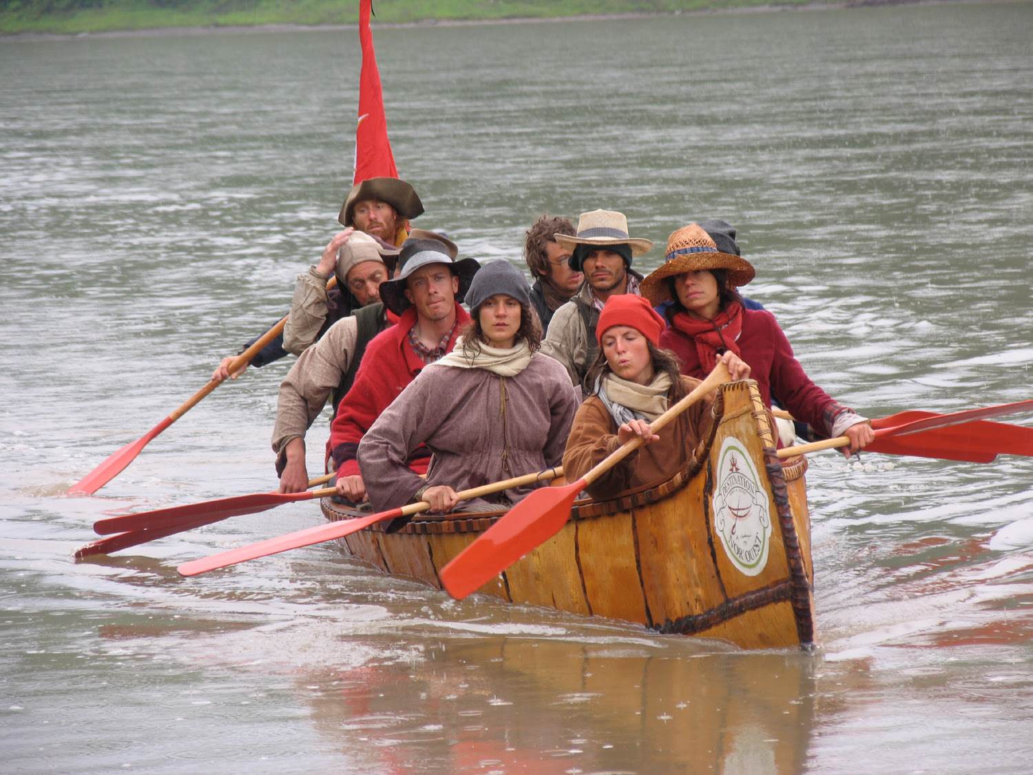 Birch Bark War and Fur Trade Canoes