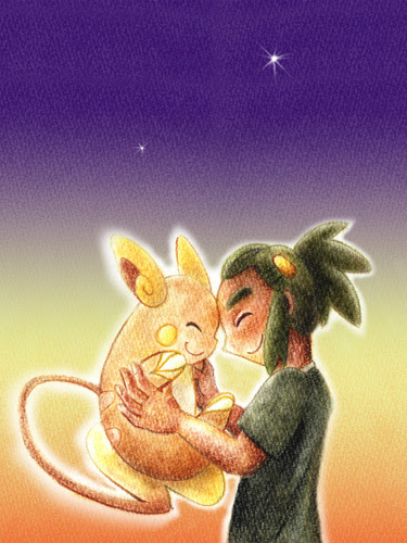 ハウとライチュウ