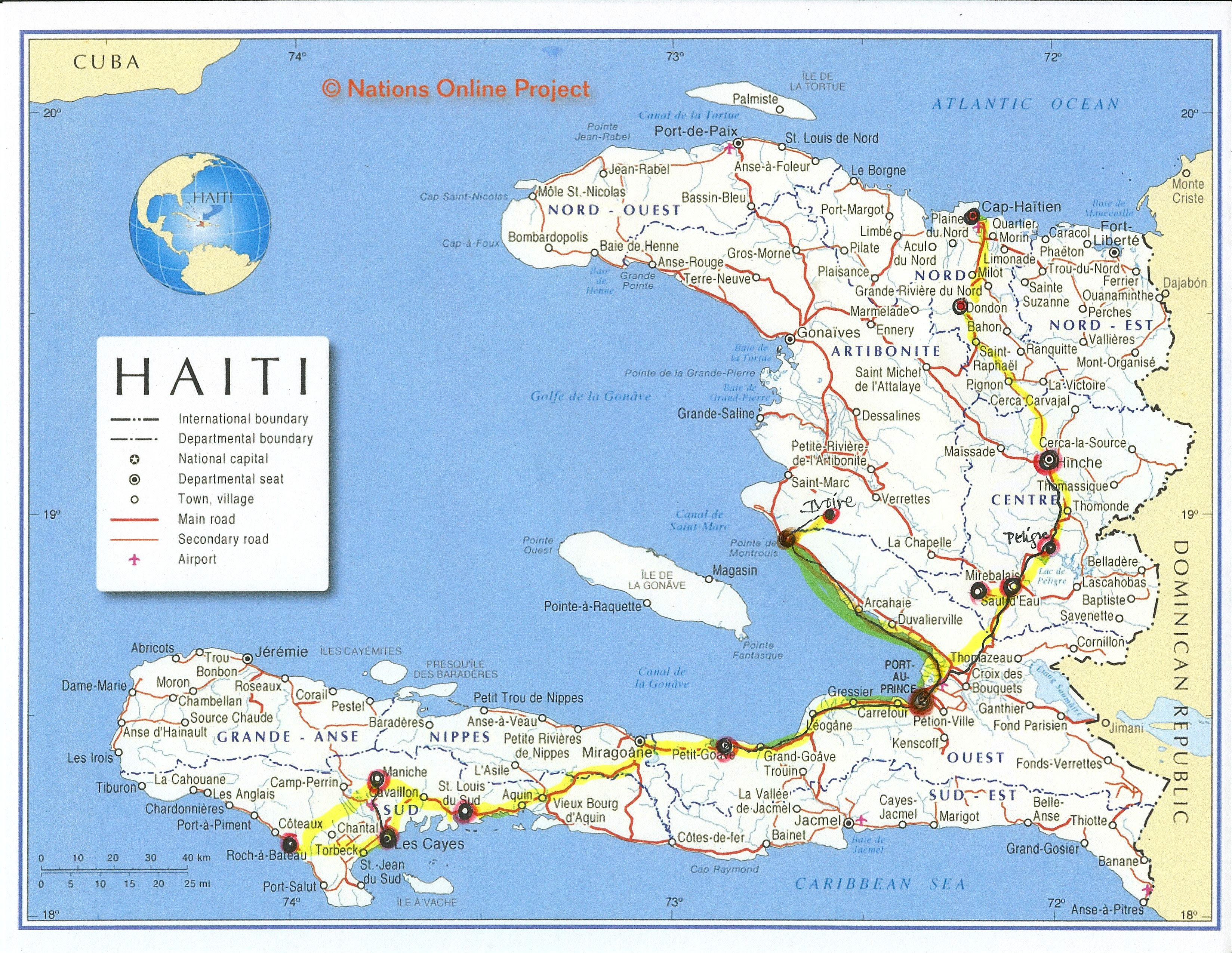 Map of Haiti  Heifer 12 x 12