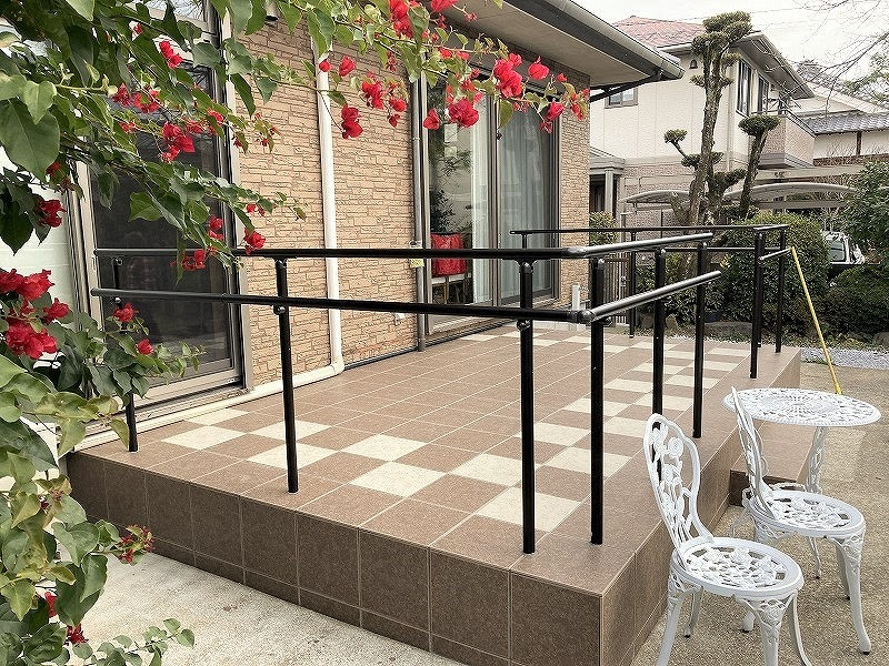おしゃれなタイルデッキへリフォーム 宮崎市ｋ様邸