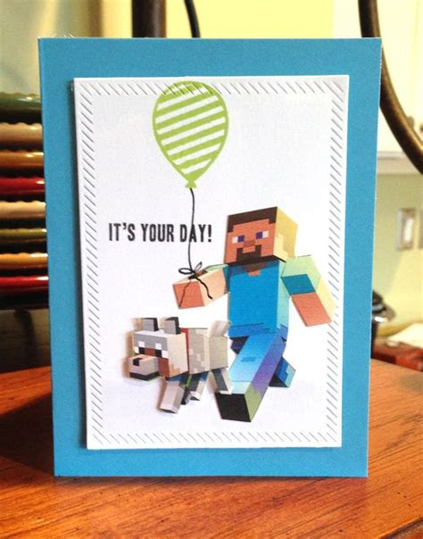  this little card of mine old birthday cards minecraft birthday card