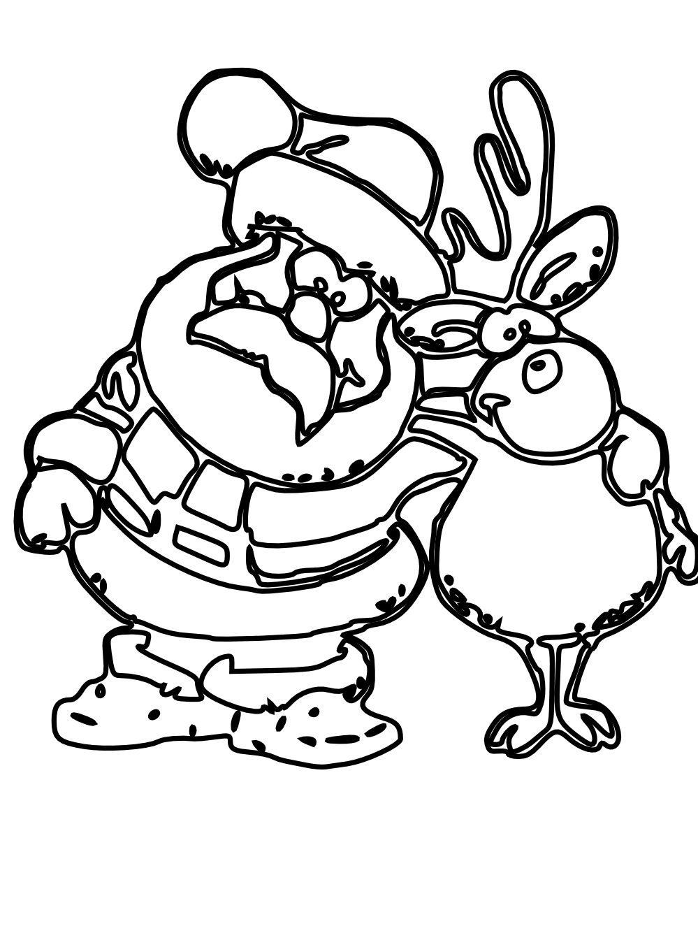 christmas clipart black and white