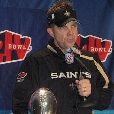 New Orleans Saints Coach Sean Payton after tea...