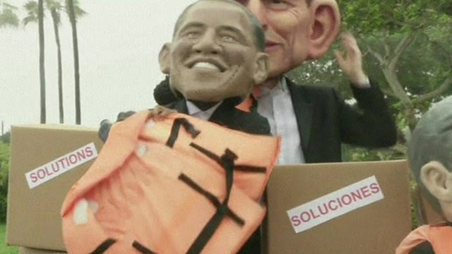 Climate change protest