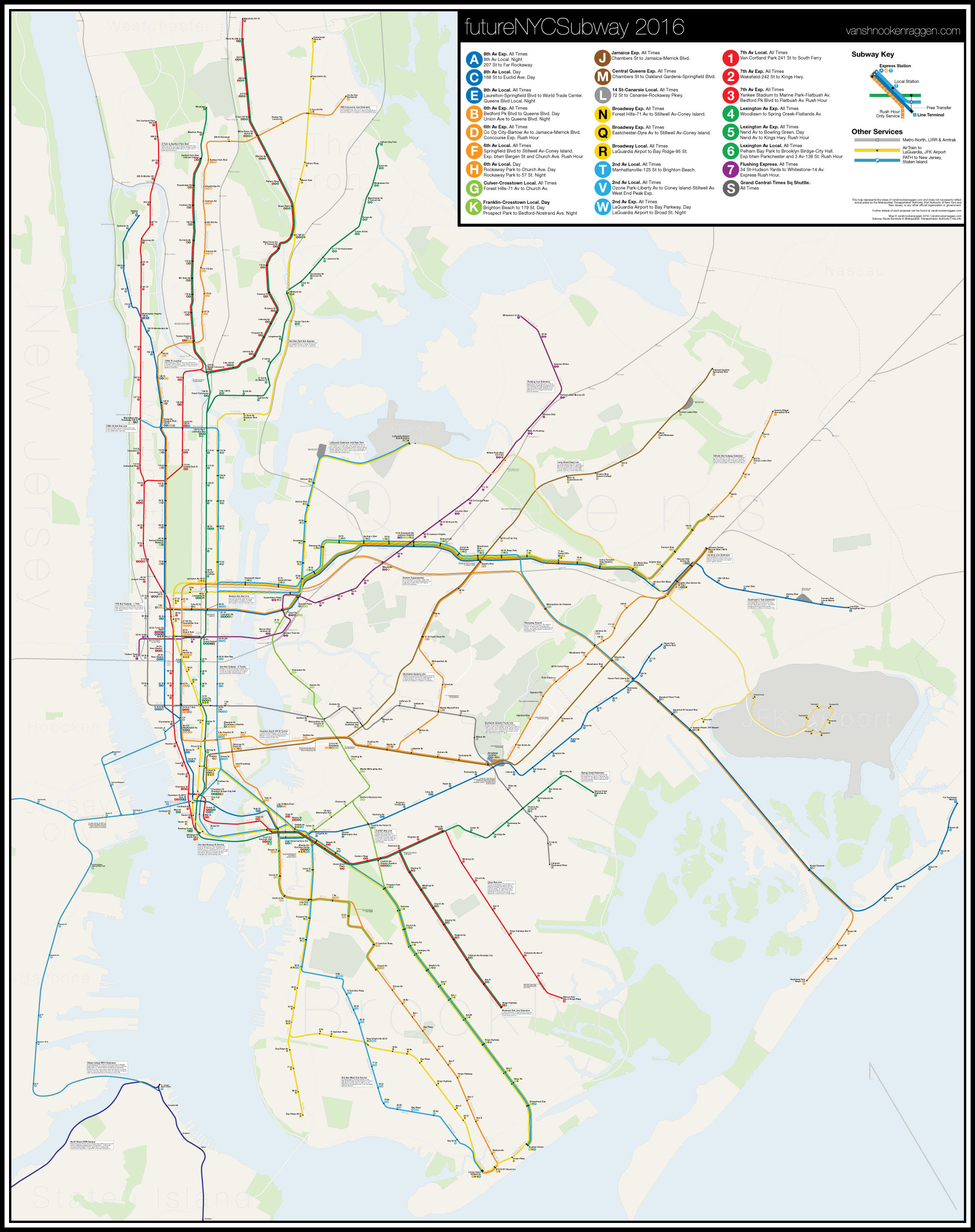 Future Nyc Subway Map futureNYCSubway 2016 – vanshnookenraggen