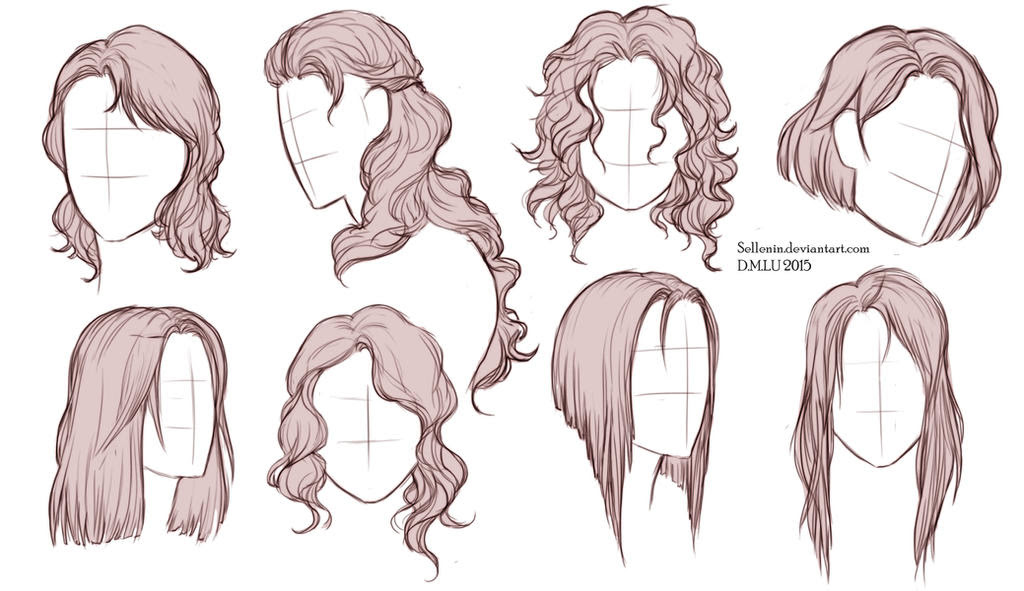 Hairstyles by Sellenin on DeviantArt Let's make them short and that too without cutting them!