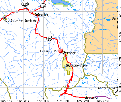 Map Of Fraser Colorado Fraser, Colorado (CO 80442, 80482) profile: population, maps, real 