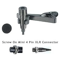 AV-JEFE CM520 Professional Lavalier Mic with Mipro / Peavey / Beyer Mini 4pin Screw-On Connector