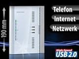 Samsung ADSL2+ Router, TK-Anlage und File-/Printserver SMT-G3010