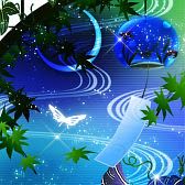 朝顔風鈴 和風 幻想壁紙