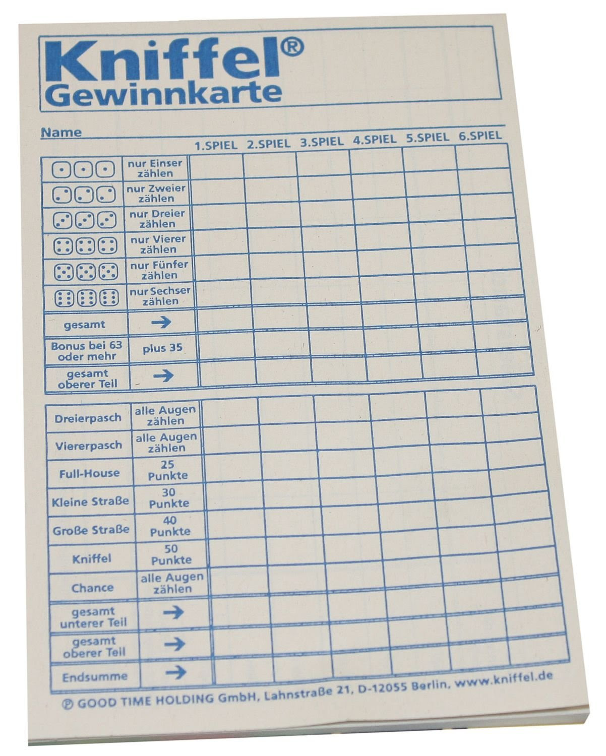 Kniffel Extrem Vordruck - Kniffel Zettel Zum Ausdrucken ...