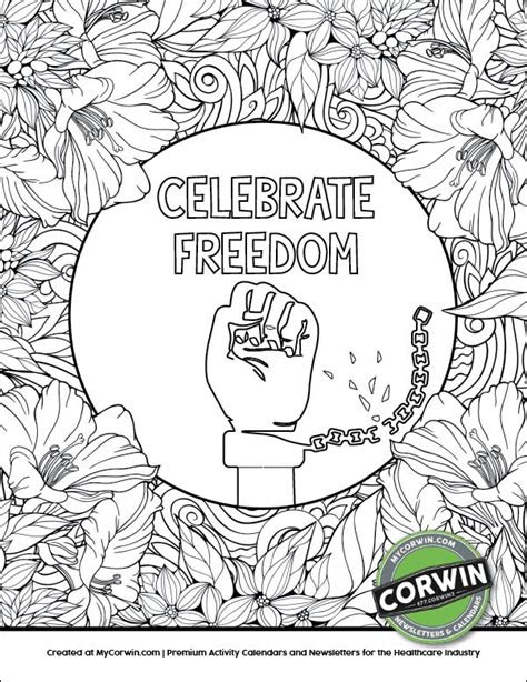 Juneteenth coloring pages are a great way to teach our kids of all ages about. juneteenth coloring page free coloring pages coloring pages free