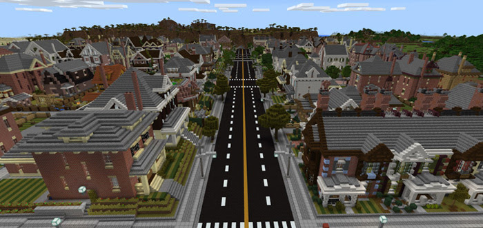 minecraft suburban neighborhood download