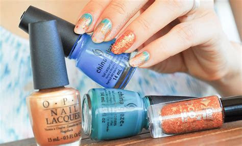 summer  fall transition nail art seasonails