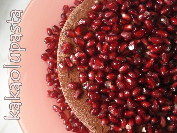 pannacotta - pomegranate-The Easiest Chocolate Cake 