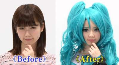 出た Akb48の島崎遥香さんが初音ミクのコスプレメイク 初音ミクみく