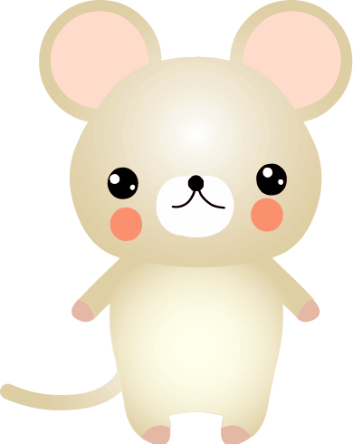 ねずみのイラスト 無料イラストフリー素材 可愛いネズミ2