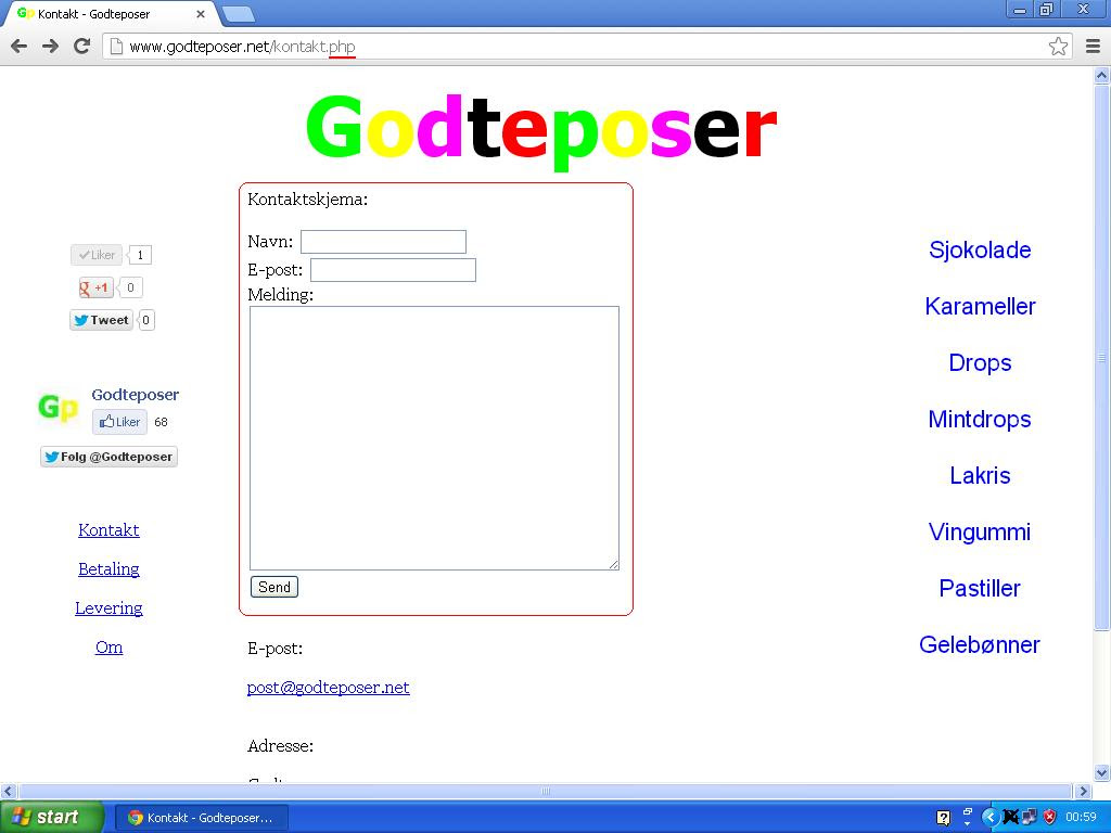 godteposer kontakt