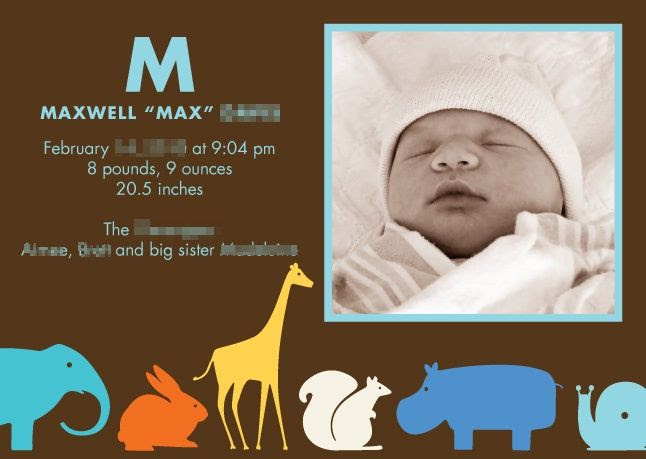 Modern baby monograms