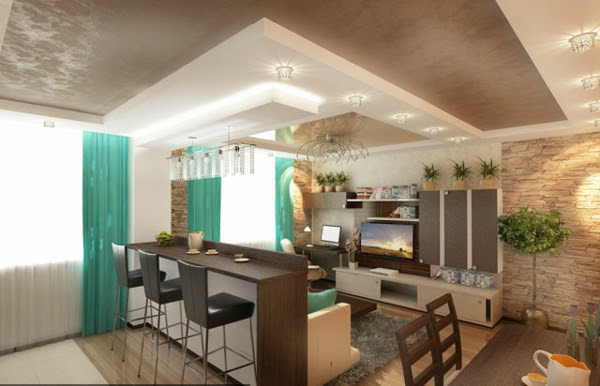  Double  plafond  suspendu Maison Travaux